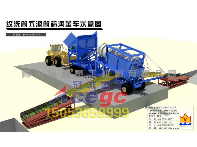 砂金機械-滾筒篩沙金設備